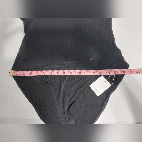 MANGOPOP Women's Mock Turtle Neck Sleeveless Tops Bodysuit Jumpsuit Large - Picture 9 of 12